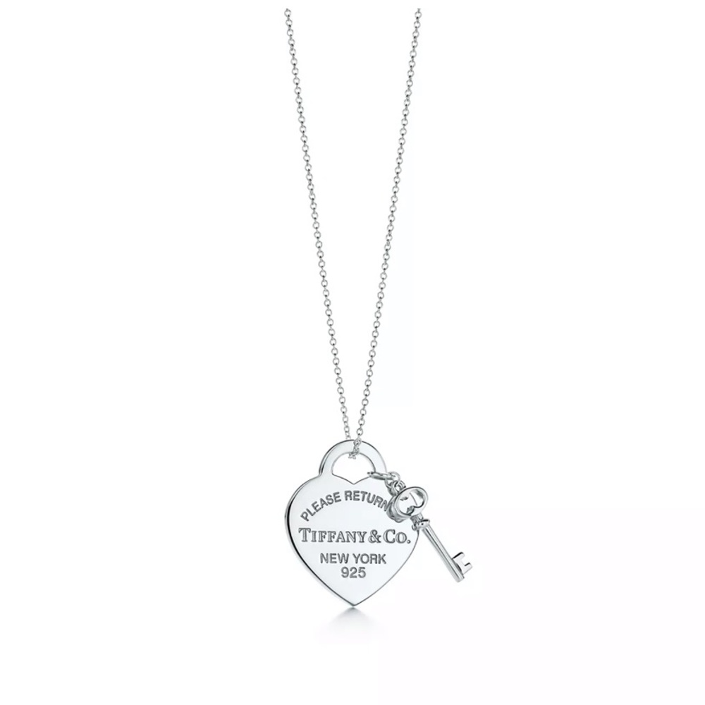 Tiffany Heart Tag with Key Necklace